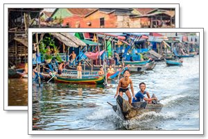 Kompong Khleang floating village - Tonkin Travel