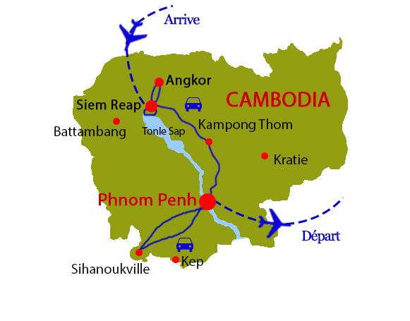 North to South Cambodia - Cambodia tours with Tonkin-Travel