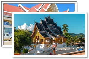 Siem Reap - Flight to Luang Prabang via Paksé