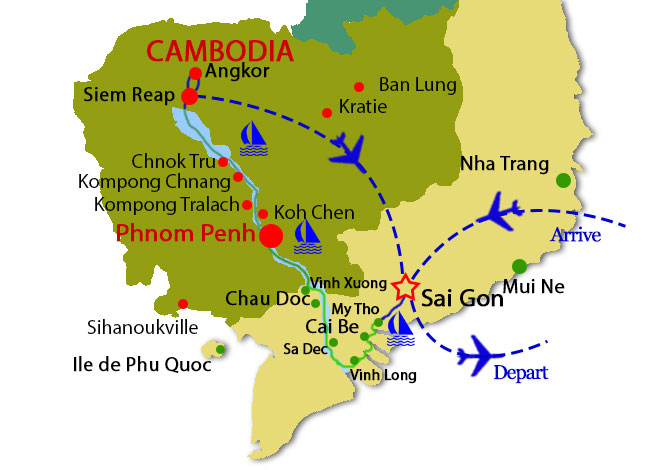 Mekong River Upstream Cruise - 12 Days