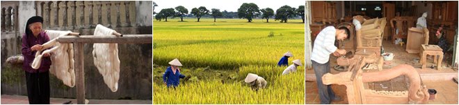 one day to villages around hanoi