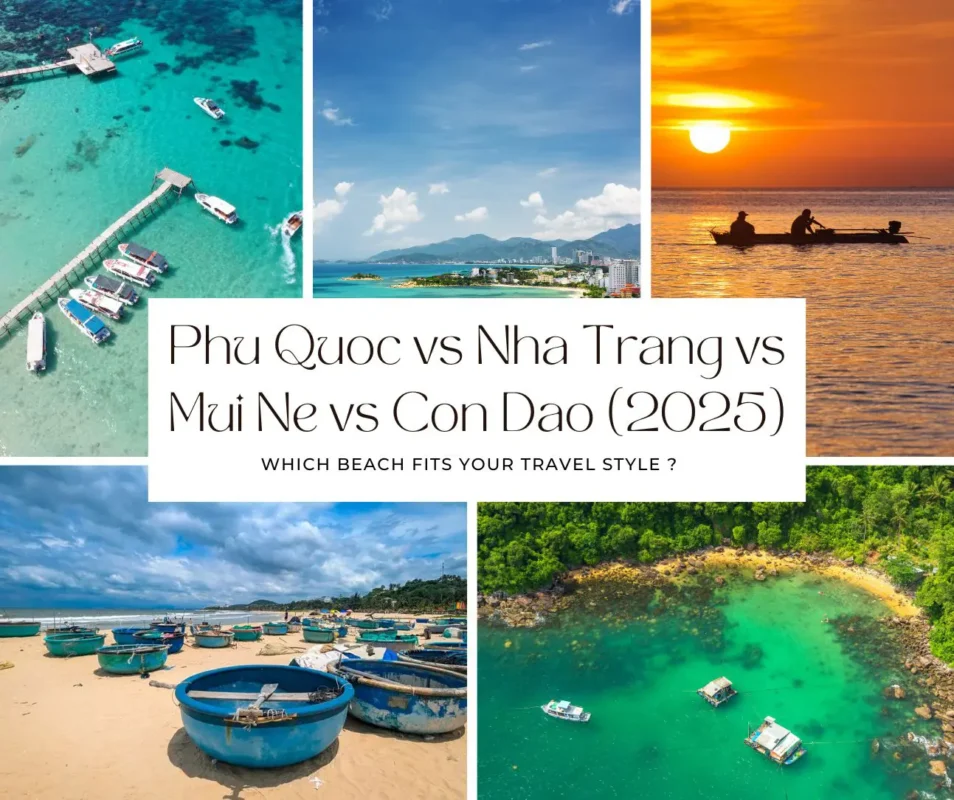 Phu Quoc vs Nha Trang vs Mui Ne vs Con Dao (2025)