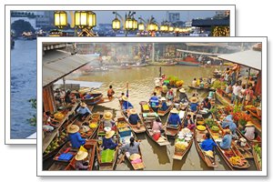 Floating market Bangkok tonkin travel
