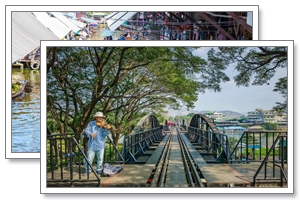 Bangkok - Damnoen Saduak - Kanchanaburi