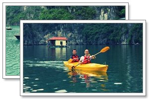 halong cruise kayaking