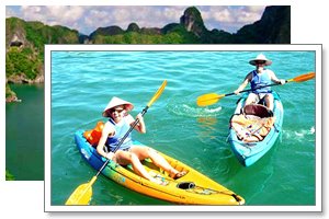 halong kayaking honeymoon