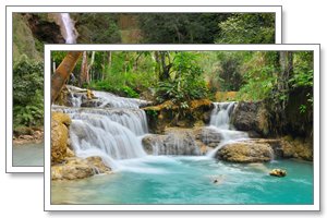 khuang si water fall, tonkin travel