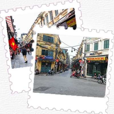 Hanoi old quarter hanoi vietnam cathedral