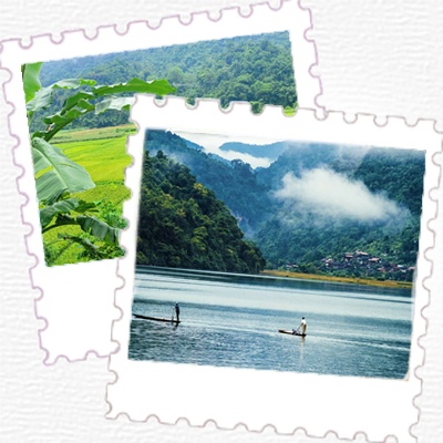 Ba be lake cruise-nature villages sereni Vetnam